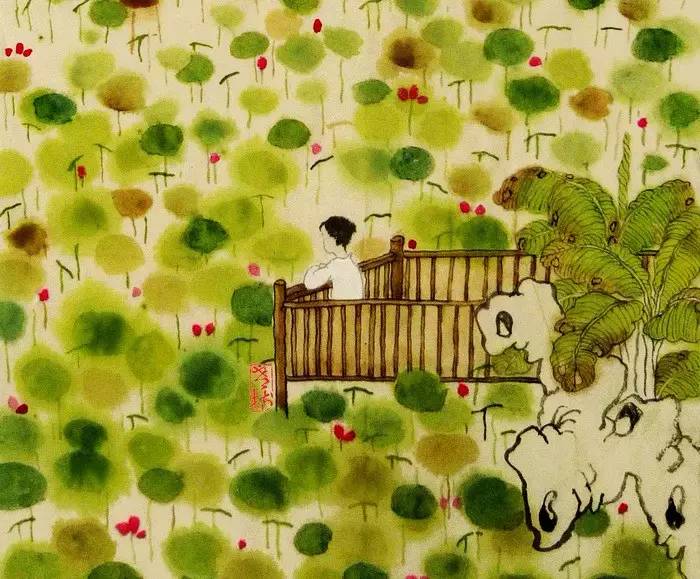 老树画画:周末你若有闲,就去荷塘看看.